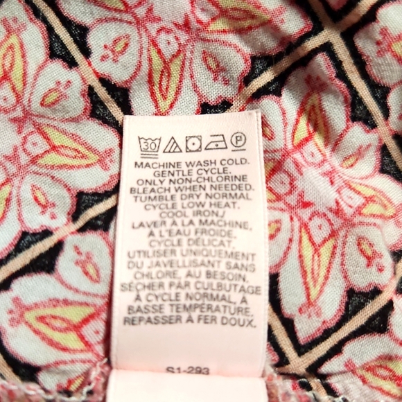 Victoria's Secret Open Front Kimono Robe Boho Beach Cover-up Geometric Print M/L - Picture 8 of 11